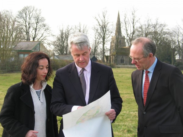 Hilary Stroude Andrew Lansley & Cllr Simon Edwards March 2010 - Robert Frost photo